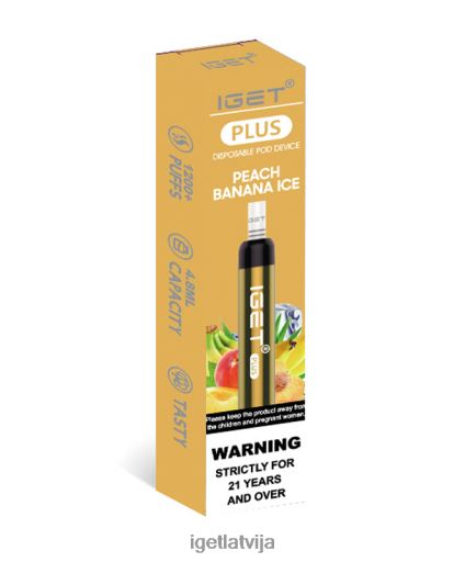 Iget Vape Flavours | iegūt plus N4HNB36 persiku banānu ledus