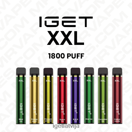 Iget Online | iget xxl vienreizējās lietošanas vape vairumtirdzniecība (1800 piepūles) N4HNB621