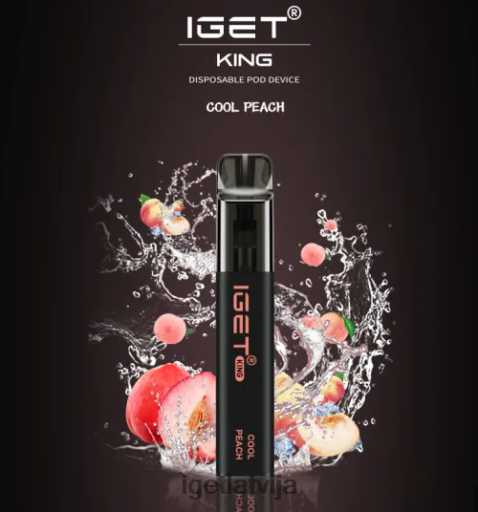 Iget Bar | iget king - 2600 uzpūtienu N4HNB498 vēss persiks