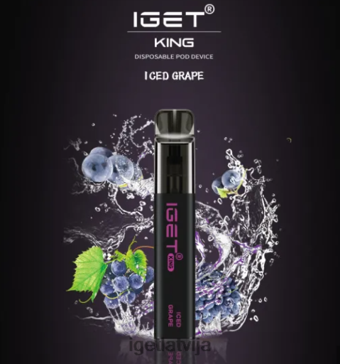 Iget Vape Flavours | iget king - 2600 uzpūtienu N4HNB499 ledus vīnogas