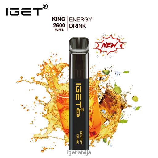 Iget Vape Price | iget king - 2600 uzpūtienu N4HNB567 enerģijas dzēriena ledus