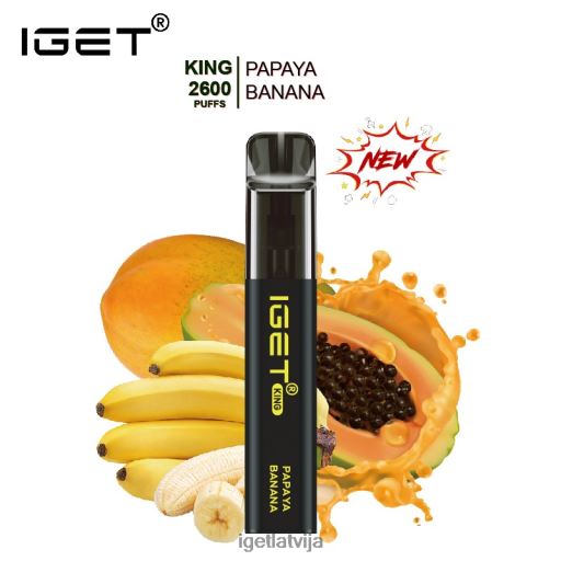 Iget Online | iget king - 2600 uzpūtienu N4HNB573 papaijas banānu ledus