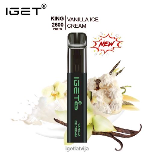 Iget Store | iget king - 2600 uzpūtienu N4HNB575 vaniļas saldējums