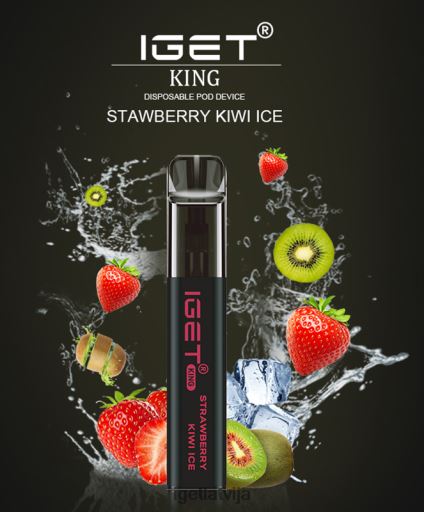 Discount Iget Vapes | iget king - 2600 uzpūtienu N4HNB598 zemeņu kivi ledus
