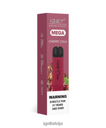 Iget Vape Price | iget mega N4HNB127 ķiršu kola