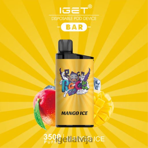 Iget Vape | iget bārs - 3500 uzpūtienus N4HNB431 mango