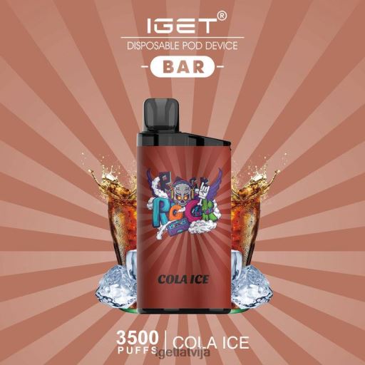 Iget Vape Flavours | iget bārs - 3500 uzpūtienus N4HNB438 kolas ledus