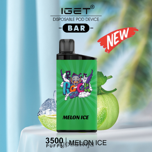 Iget Vape Price | iget bārs - 3500 uzpūtienus N4HNB448 melones ledus