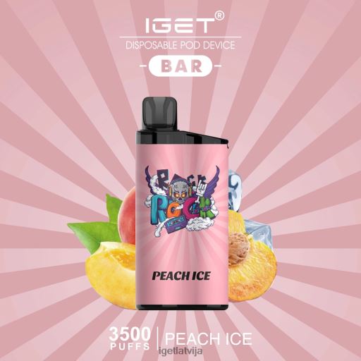 Iget Bar Online | iget bārs - 3500 uzpūtienus N4HNB452 persiku ledus