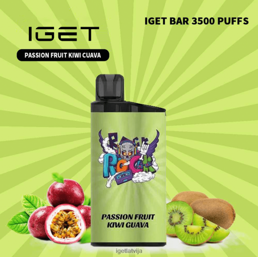 Iget Discount | iget bārs - 3500 uzpūtienus N4HNB615 pasifloru kivi gvajava
