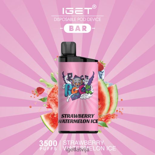 Iget Bar | iget bārs - 3500 uzpūtienus N4HNB640 zemeņu arbūzu ledus