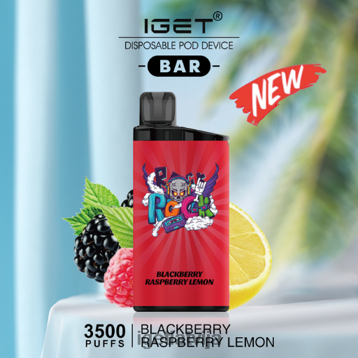 Iget Vape Flavours | iget bārs - 3500 uzpūtienus N4HNB643 kazenes aveņu citrons