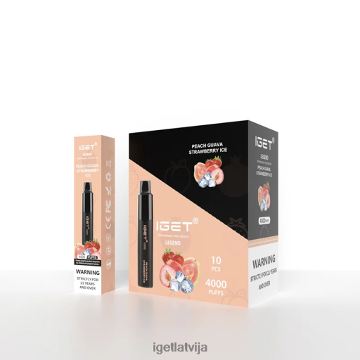 Iget Buy Online | iget legend 4000 pūtieni N4HNB320 persiku gvajaves zemeņu ledus