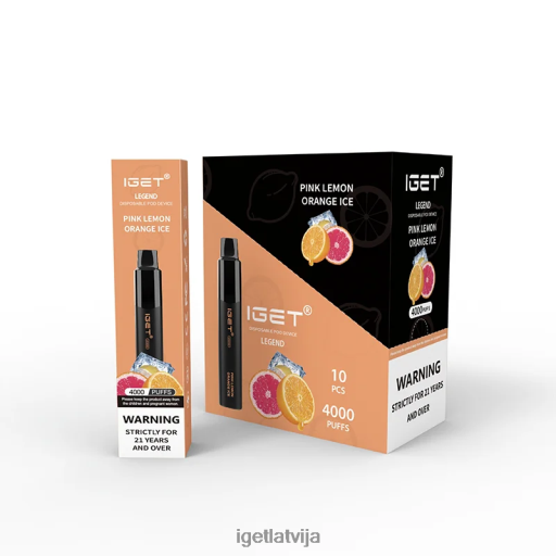 Iget Store | iget legend 4000 pūtieni N4HNB321 rozā citrona apelsīna ledus