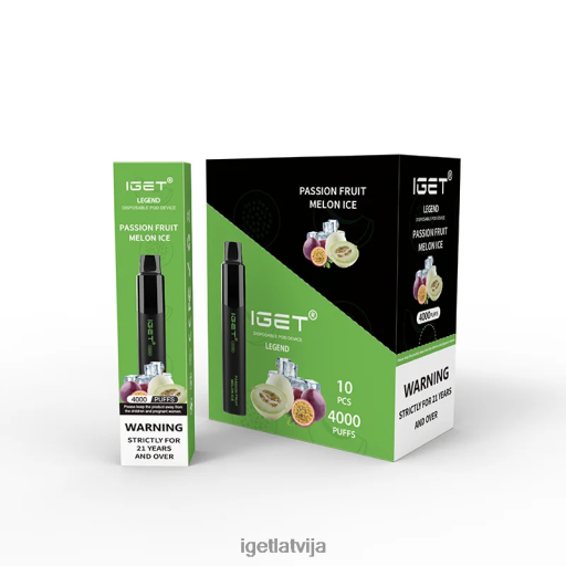 Iget Vape | iget legend 4000 pūtieni N4HNB334 pasifloras augļu melones ledus