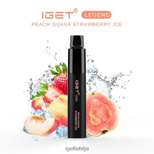 Iget Vape Flavours | iget legend - 4000 pūtieni N4HNB651 persiku gvajaves zemeņu ledus