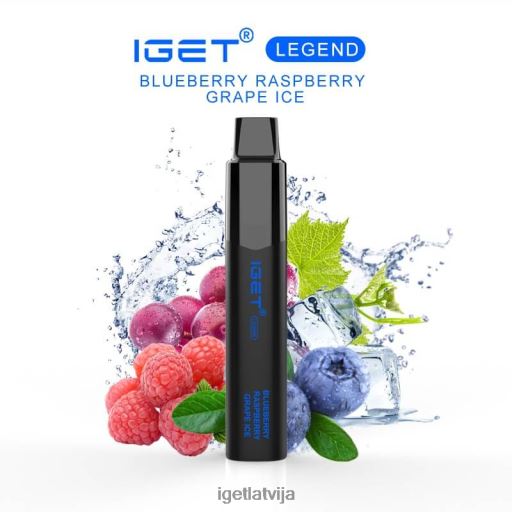 Iget Buy Online | iget legend - 4000 pūtieni N4HNB659 melleņu aveņu vīnogu ledus
