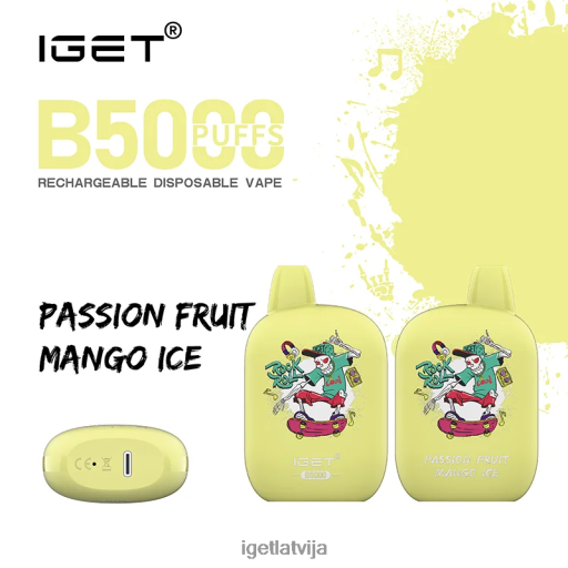 Discount Iget Vapes | saņem b5000 N4HNB312 pasifloras augļu mango ledus