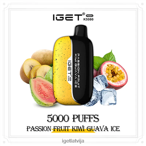 Iget Vape Price | iget moon 5000 puffs N4HNB212 marakujas kivi gvajaves ledus