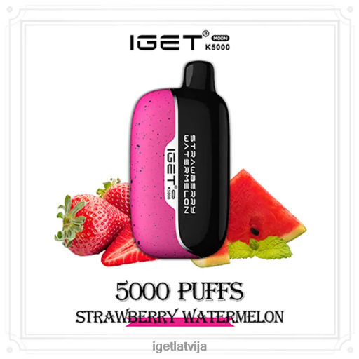 Iget Vape | iget moon 5000 puffs N4HNB219 zemeņu arbūzs