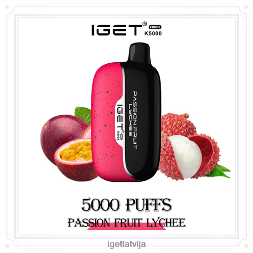 Iget Bar | iget moon 5000 puffs N4HNB220 marakujas ličī