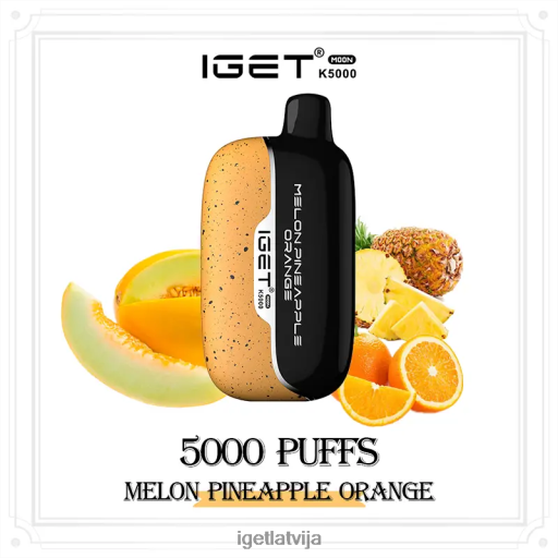 Iget Bar Online | iget moon 5000 puffs N4HNB223 melone ananāsu apelsīns
