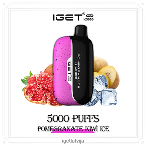 Iget Discount | iget moon 5000 puffs N4HNB227 granātābolu kivi ledus