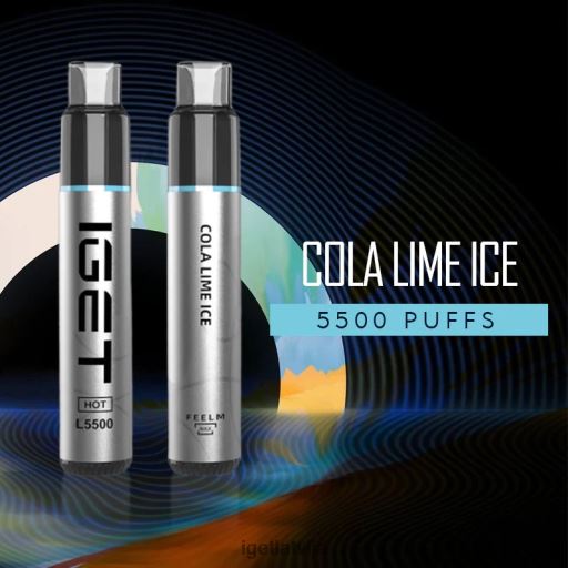 Iget Vape Flavours | uzkarst - 5500 uzpūtienu N4HNB521 kolas laima ledus