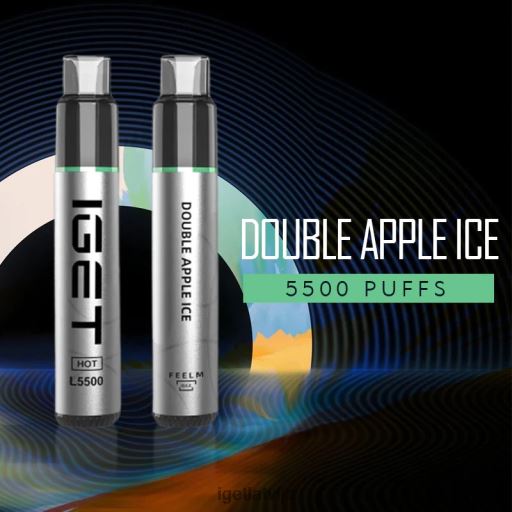 Discount Iget Vapes | uzkarst - 5500 uzpūtienu N4HNB557 dubultā ābolu ledus