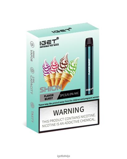 Iget Vape Flavours | 3 x iget shion N4HNB13 garšas pārsprāgt
