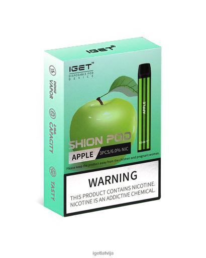 Iget Vape | 3 x iget shion N4HNB1 ābolu