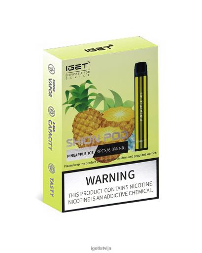 Iget Vape Price | 3 x iget shion N4HNB24 ananāsu ledus