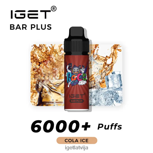 Iget Vape Price | iget bārs plus 6000 uzpūtienu N4HNB232 kolas ledus