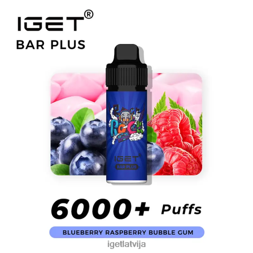 Iget Bar | iget bārs plus 6000 uzpūtienu N4HNB240 melleņu aveņu gumija