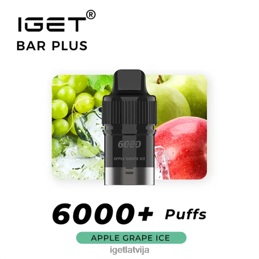 Iget Bar Online | iget bārs plus pod 6000 uzpūtienu N4HNB253 ābolu vīnogu ledus