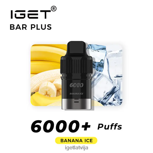Iget Online | iget bārs plus pod 6000 uzpūtienu N4HNB264 banānu ledus