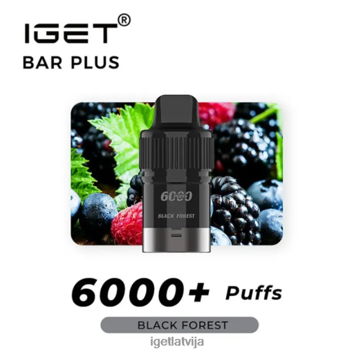 Iget Buy Online | iget bārs plus pod 6000 uzpūtienu N4HNB265 melns mežs