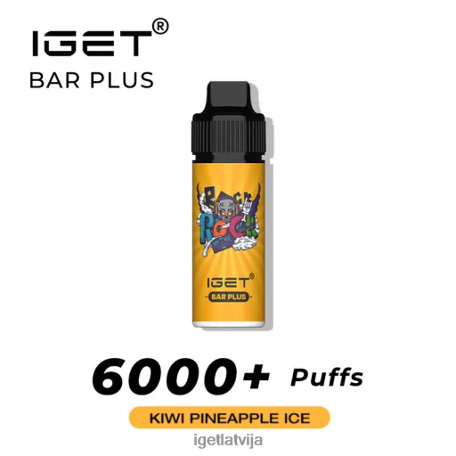Iget Vape Flavours | iget bar plus - 6000 uzpūtienu N4HNB580 kivi ananāss