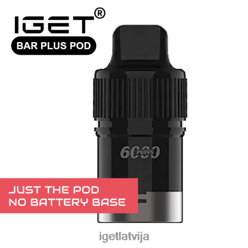 Iget Vape Flavours | iget bar plus — tikai pāksts — marakujas kivi gvajava — 6000 uzpūtienu (bez akumulatora bāzes) N4HNB683 tikai pasifloru kivi gvajava